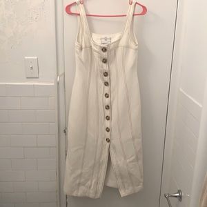 C/MEO Collective White Denim Midi